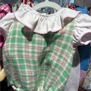 The Beaufort Bonnet Company Pink and Green Baby Dress